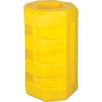 Column Protectors, 18-1/4" x 18-1/4" Inside Opening, 30" L x 30" W x 38-1/2" H, Yellow GTA Hardware Inc