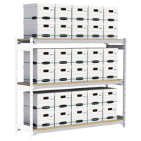 &eacute;tag&egrave;re-classeur de grande largeur, Acier, 3 Tablettes, 72" la x 18" p x 60" h, Ensemble Ajout GTA Hardware Inc