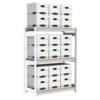 &eacute;tag&egrave;re-classeur de grande largeur, Acier, 3 Tablettes, 42" la x 18" p x 60" h, Ensemble Ajout GTA Hardware Inc