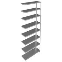 &eacute;l&eacute;ment de rayonnage, Acier galvanis&eacute;, Montant &agrave; fente, Capacit&eacute; 400 lb, 36" la x 96" h x 12" p GTA Hardware Inc