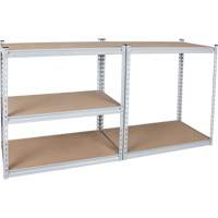 Rayonnage robuste, Acier, Sans boulons, Capacit&eacute; 1200 lb, 36" la x 72" h x 18" p GTA Hardware Inc