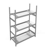 &eacute;tag&egrave;re de grande largeur, Acier, Sans boulons, Capacit&eacute; 1340 lb, 42" la x 60" h x 18" p GTA Hardware Inc