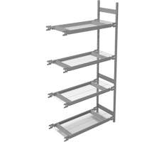 &eacute;tag&egrave;re de grande largeur, Acier, Sans boulons, Capacit&eacute; 1340 lb, 42" la x 84" h x 18" p GTA Hardware Inc