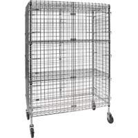 Chariot de s&eacute;curit&eacute;, Chrom&eacute;, 48" x 69" x 24", Capacit&eacute; 500 lb GTA Hardware Inc