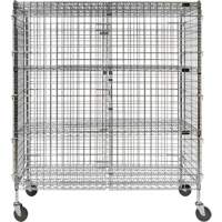 Chariot de s&eacute;curit&eacute;, Chrom&eacute;, 60" x 69" x 24", Capacit&eacute; 500 lb GTA Hardware Inc