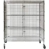 Chariot de s&eacute;curit&eacute;, Chrom&eacute;, 60" x 69" x 24", Capacit&eacute; 500 lb GTA Hardware Inc