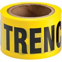 Barricade Tape, English, 3" W x 200' L, 3 mils, Black on Yellow GTA Hardware Inc
