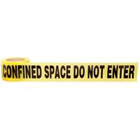 Barricade Tape, English, 3" W x 1000' L, 3 mils, Black on Yellow GTA Hardware Inc