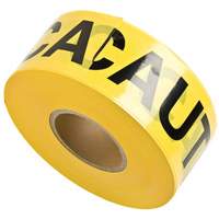 Barricade Tape, English, 3" W x 1000' L, 3 mils, Black on Yellow GTA Hardware Inc