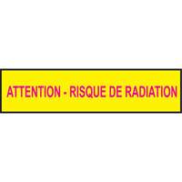 Barricade Tape, French, 3" W x 1000' L, 3.5 mils, Magenta on Yellow GTA Hardware Inc