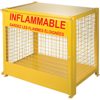 Armoires pour cylindres &agrave; gaz, nbre de bouteilles: 6, 44" , 30" , 37" , Jaune GTA Hardware Inc