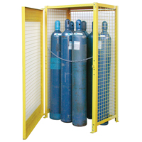 Armoires pour cylindres &agrave; gaz, nbre de bouteilles: 10, 44" , 30" , 74" , Jaune GTA Hardware Inc