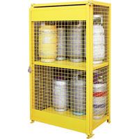 Armoires pour cylindres &agrave; gaz, nbre de bouteilles: 12, 44" , 30" , 74" , Jaune GTA Hardware Inc