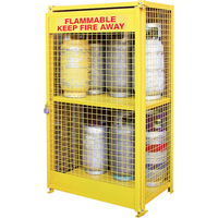 Armoires pour cylindres &agrave; gaz, nbre de bouteilles: 12, 44" , 30" , 74" , Jaune GTA Hardware Inc