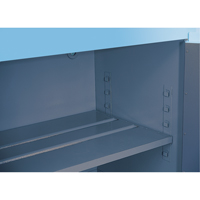 Armoires de s&eacute;curit&eacute; pour acides & produits corrosifs avec doublure ChemCor, 30 gal., 43" x 44" x 18" GTA Hardware Inc