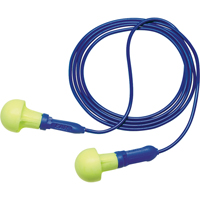 Bouchons d'oreilles d&eacute;tectables E-A-R Push-ins, Avec cordon, Taille unique, Vrac - Sac en poly, NRR dB NRR 28 dB GTA Hardware Inc