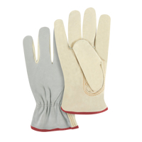 Gants de conducteur &agrave; dos fendu, Petit, Paume en Cuir fleur de vache GTA Hardware Inc
