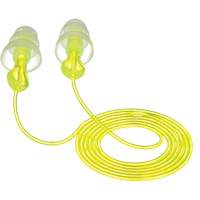 E-A-R Tri-Flange Reusable Earplugs, Corded, Bulk - Polybag, 26 dB NRR, One-Size GTA Hardware Inc