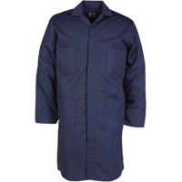 100% Cotton Shop Coats, Cotton, Size 34, Navy Blue GTA Hardware Inc