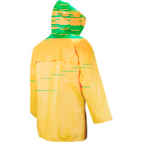 Neo-Slick Chemical & Acid Resistant Rain Jacket, X-Large, Yellow, Neoprene GTA Hardware Inc