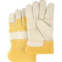 Furniture Leather Gloves, Large, Grain Cowhide Palm, Cotton Inner Lining GTA Hardware Inc