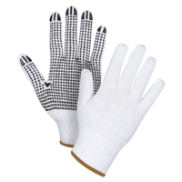 Dotted String Knit Gloves, Poly/Cotton, Single Sided, 7 Gauge, Large GTA Hardware Inc