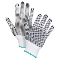 Gants tricot&eacute;s deux c&ocirc;t&eacute;s &agrave; pois, Poly/coton, Deux c&ocirc;t&eacute;s, Calibre 7, T-Grand GTA Hardware Inc