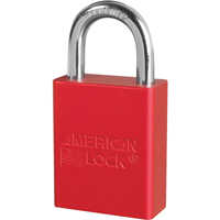 Anodized Padlock, Safety Padlock, Keyed Alike, Aluminum, 1-1/2" Width GTA Hardware Inc