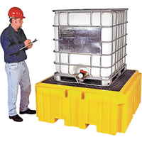 IBC Spill Pallet Plus&reg; Without Drain, 365 US gal. Spill Capacity, 62" x 62" x 28" GTA Hardware Inc
