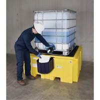 IBC Spill Pallet Plus&reg; Without Drain, 365 US gal. Spill Capacity, 62" x 62" x 28" GTA Hardware Inc