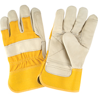 Gants d'ajusteur de premi&egrave;re qualit&eacute;, Grand, Paume en Cuir fleur de vache, Doublure en Coton GTA Hardware Inc