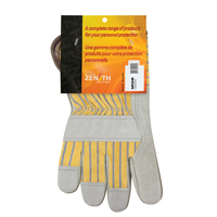 Premium Rugged Fitters Gloves, Large, Split Cowhide Palm, Cotton Inner Lining GTA Hardware Inc