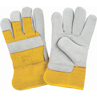 Gants d'ajusteur doubl&eacute;s pour l'hiver de premi&egrave;re qualit&eacute;, Moyen, Paume en Cuir de vache refendu, Doublure en Molleton de mousse GTA Hardware Inc