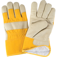 Winter-Lined Fitters Gloves, Large, Grain Pigskin Palm, Boa Inner Lining GTA Hardware Inc