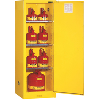 Armoire de s&eacute;curit&eacute; pour produits inflammables EX Slimline Sure-Grip , 22 gal., 1 Porte(s), 23,25" La x 65" h x 18" p GTA Hardware Inc