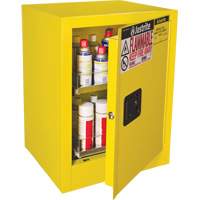 Sure-Grip&reg; EX Benchtop Flammable Safety Cabinet, 24 gal., 1 Door, 21" W x 27" H x 18" D GTA Hardware Inc