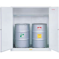 Hazardous Waste Safety Cabinets, 55 US gal. Cap., White GTA Hardware Inc