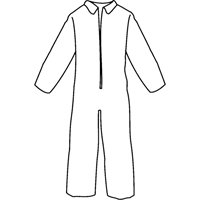 Pyrolon&reg; Plus 2 Disposable FR Coveralls, Small, Blue, FR Treated Fabric GTA Hardware Inc