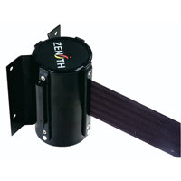 Wall Mount Barrier, Steel, Screw Mount, 7', Black Tape GTA Hardware Inc