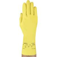 VersaTouch&reg; 297 Gloves, Size X-Large/10, 12" L, Rubber Latex, Flock-Lined Inner Lining, 20-mil GTA Hardware Inc