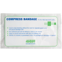 Compress Bandages, Crepe Tails, Cut to Size L x 4-1/2" W GTA Hardware Inc