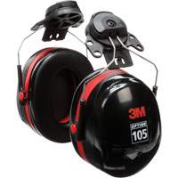 Peltor Optime 105 Series Earmuffs, Cap Mount, 27 NRR dB GTA Hardware Inc