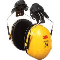 Peltor Optime 98 Series Earmuffs, Cap Mount, 23 NRR dB GTA Hardware Inc