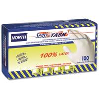 Gants jetables North Sensi-Task, Petit, Latex, 5 mils, Sans poudre, Blanc GTA Hardware Inc