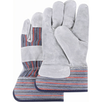 Gants d'ajusteur de premi&egrave;re qualit&eacute; &agrave; dos refendu, Moyen, Paume en Cuir de vache refendu, Doublure en Coton GTA Hardware Inc
