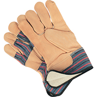 Gant pour ajusteur doubl&eacute;s pour l'hiver r&eacute;sistant &agrave; l'abrasion, Grand, Paume en Cuir fleur de vache, Doublure en Molleton de coton GTA Hardware Inc