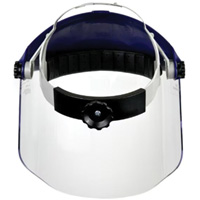 Ratchet Headgear with Faceshield, Polycarbonate, Ratchet Suspension GTA Hardware Inc