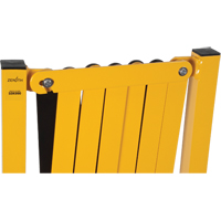 Barri&egrave;re extensible, 37" h x 11' lo, Noir/Jaune GTA Hardware Inc