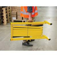 Barri&egrave;re extensible, 37" h x 11' lo, Noir/Jaune GTA Hardware Inc
