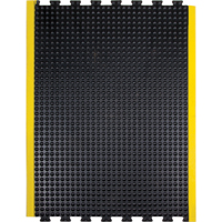 Anti-Fatigue Dome Matting, Bubbled, 3' x 4' x 1/2", Black, Rubber GTA Hardware Inc